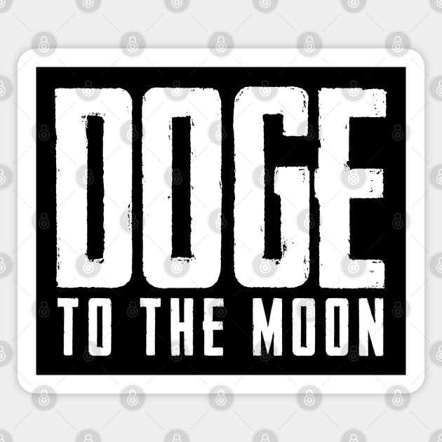 Doge to the Moon Sticker by StickSicky